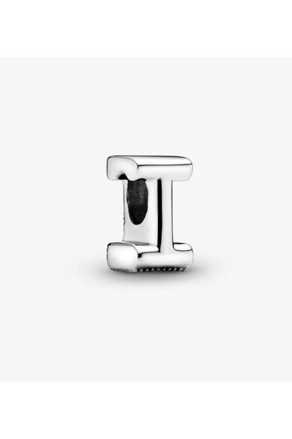 Asafaccessory Harf Charm ( Diğer Harfler Farklı İlanda) Gümüş Kaplama Gri Tek Ebat - Image 1