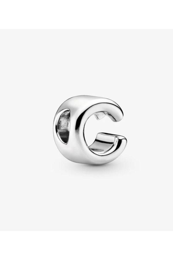 Asafaccessory Harf Charm ( Diğer Harfler Farklı İlanda) Gümüş Kaplama gri Tek Ebat - Image 1