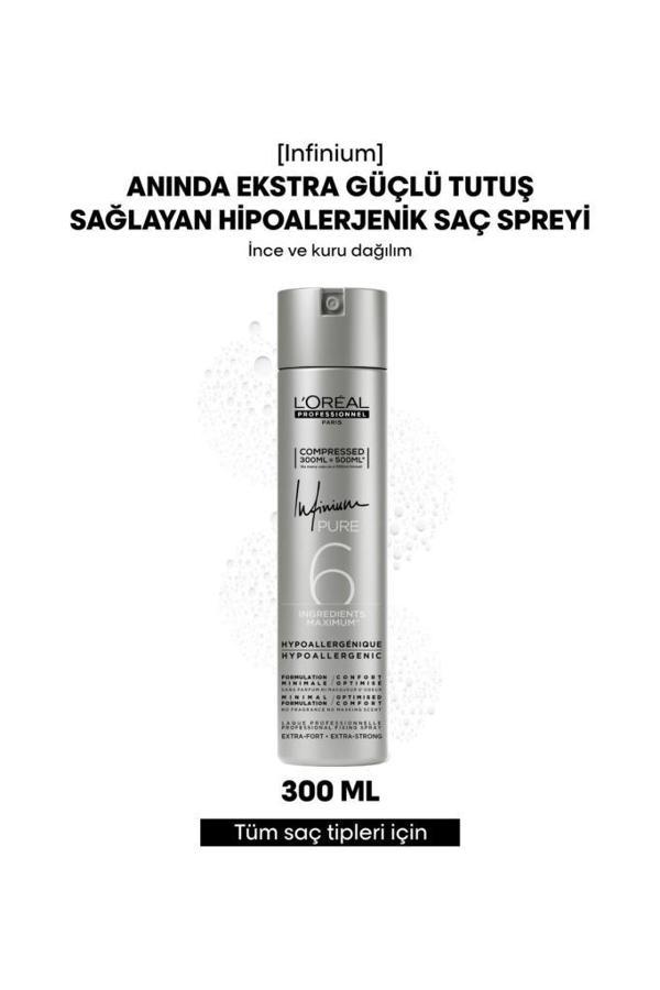 Loreal Professionnel Infinium Ekstra Güçlü Tutuşlu Saç Sprey 300 ml - Image 1
