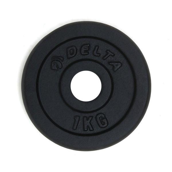 Delta 1 Kg x 2 Adet Siyah Döküm Plaka Çiftli Ağırlık Flanş - Image 1
