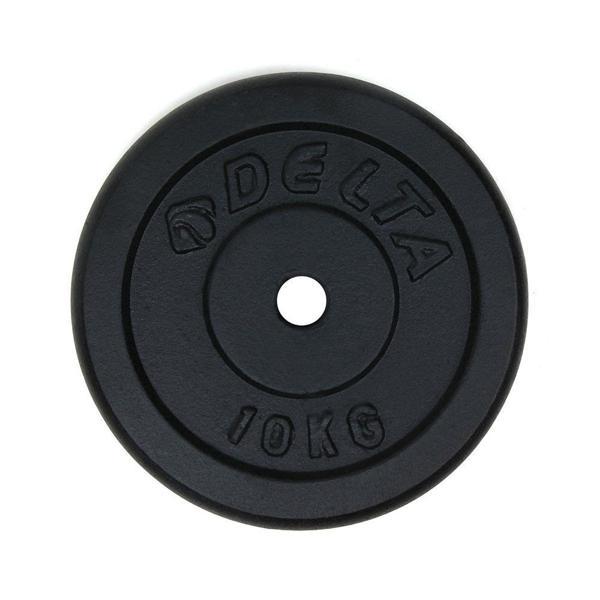 Delta 10 Kg x 2 Adet Siyah Döküm Plaka Çiftli Ağırlık Flanş - Image 1