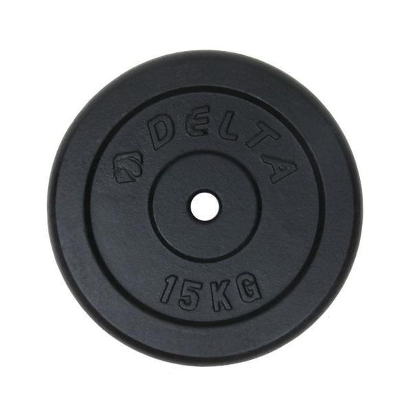 Delta 15 Kg x 1 Adet Siyah Döküm Plaka Ağırlık Flanş - Image 1