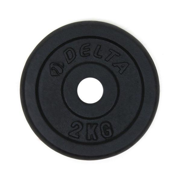 Delta 2 Kg x 2 Adet Siyah Döküm Plaka Çiftli Ağırlık Flanş - Image 1