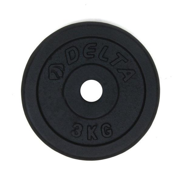Delta 3 Kg x 2 Adet Siyah Döküm Plaka Çiftli Ağırlık Flanş - Image 1
