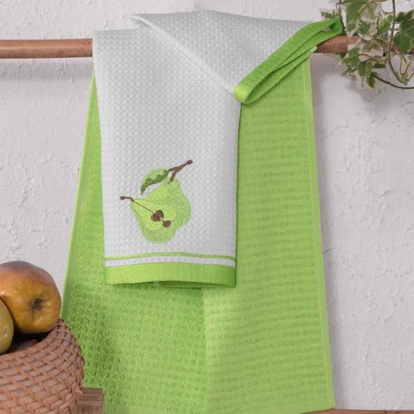 Maxstyle Mutfak Havlusu Pamuk Armut Desen 2 Parça 40x60cm - Image 1