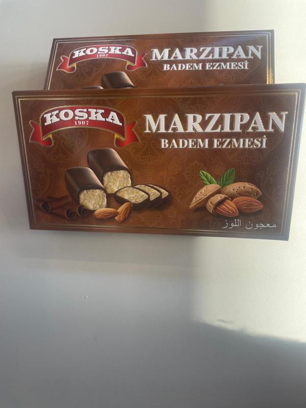 KOSKA MARZIPAN ÇİKOTA KAPLI BADEM EZMESİ 120 GR KOLİ (12 ADET) - Image 1