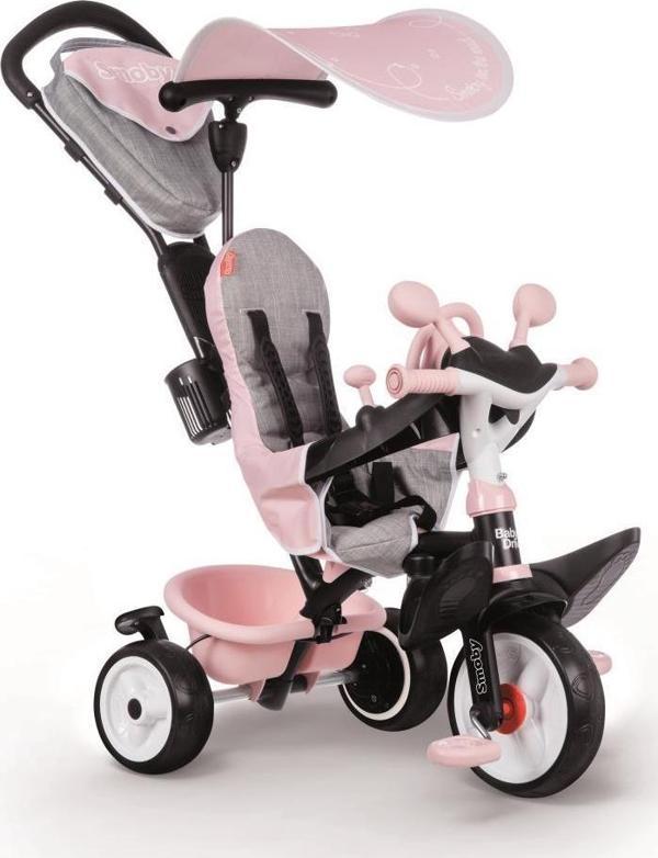 Smoby Baby Driver Comfort 3'ü1 Arada Bisiklet Seti - Pembe 741501  - Image 1