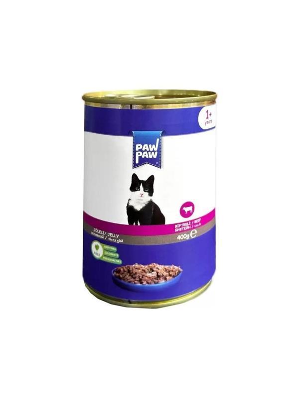 Pawpaw Biftekli Jöleli Kedi Konservesi 12'li Koli - Image 1
