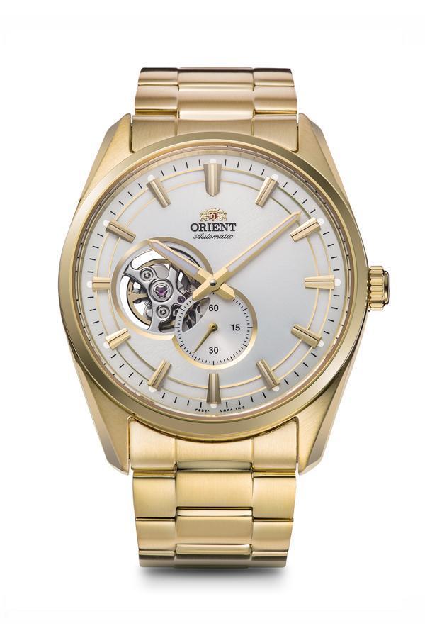 Orient RA-AR0007S30B Otomatik Open Heart Çelik Altın Rengi Safir Cam 41 mm Erkek Kol Saati - Image 1
