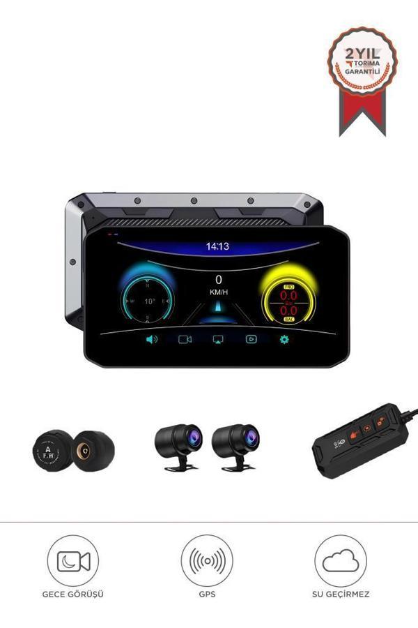 Torima M8E Siyah Ultra Hd Wifi Aksiyon Kamerası Motosiklet Gözetleme Kamerası - Image 1
