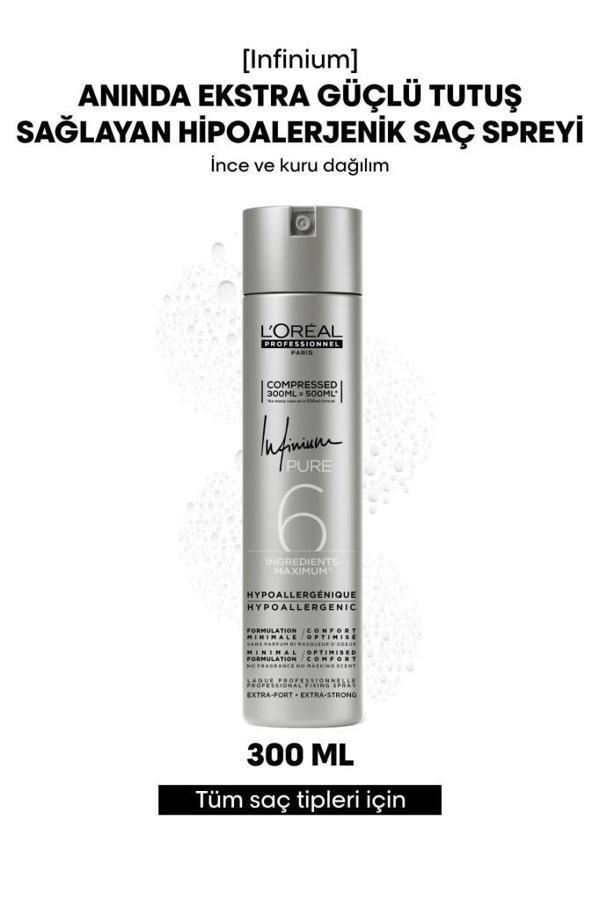 Loreal Professionnel Infinium Güçlü Tutuşlu Saç Spreyi - Image 1