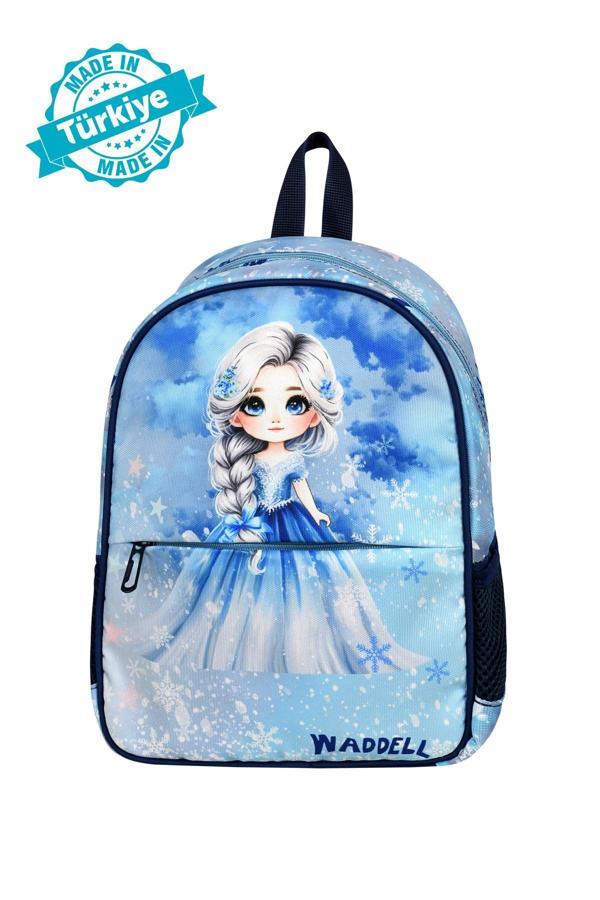 Waddell Lisanslı Buz Kız Elsa Temalı Kız Anaokul Kreş Sırt Çantası - Image 1