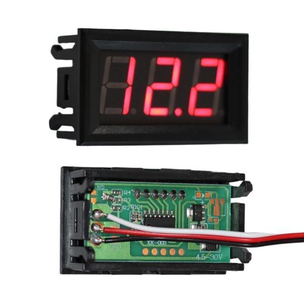 PowerMaster IC278-2 Dijital Voltmetre DC 5-100 Volt 3 Pin - Image 1