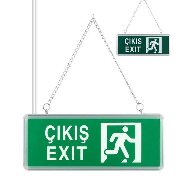 ZMR ZMR-670/Y.00 3W Tek Yön Acil Çıkış Yönlendirme Tabelası - Lambası (38X30X36mm) - Image 1