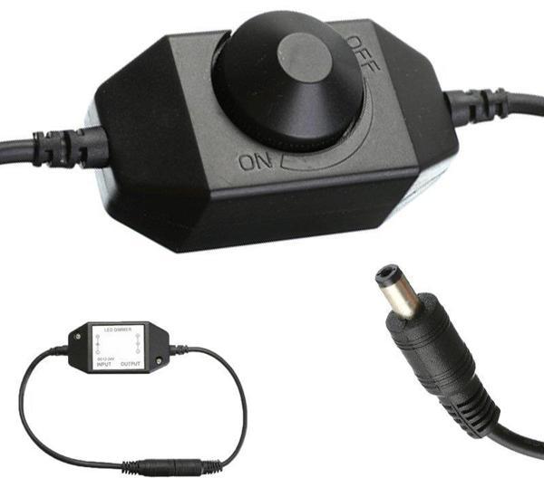Powermaster DC12V-DC24V 2A Tek Renkli Şerit Led Dimmer Işık Şiddeti Kontrolü - Image 1