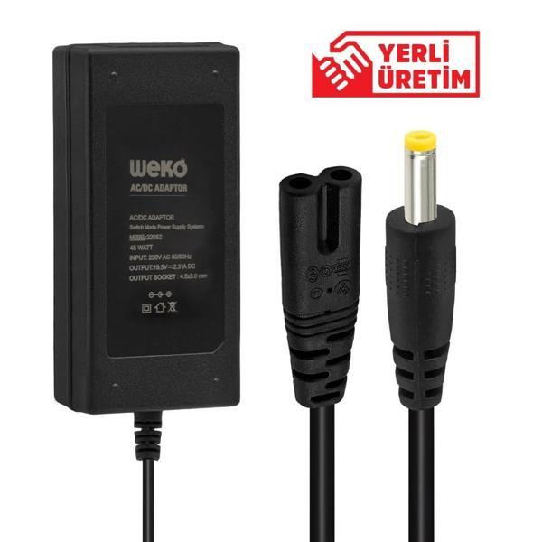 Weko 19.5V 2.31Ah 4.5x3.0mm Uçlu Notebook Adaptör - Image 1