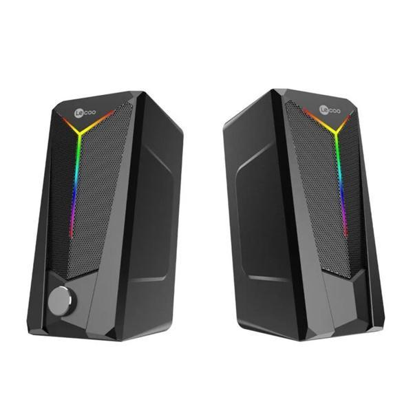 Lenovo Lecoo DS104 Kablolu Usb + 3.5Mm Jack 6W 80dB Rgb Işıklı 1+1 Gaming Speaker - Hoparlör - Image 1