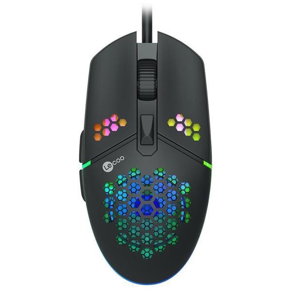 Lenovo Lecoo MS105 3200 DPI 6 Tuşlu Kablolu RGB Led Aydınlatmalı Gaming Oyuncu Mouse - Image 1