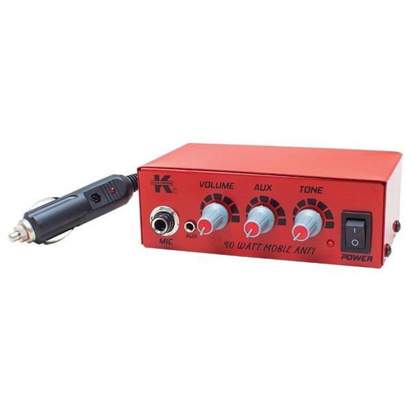 12 Volt 40 Watt Mini Metal Kasa Pazarcı Anfisi - Image 1