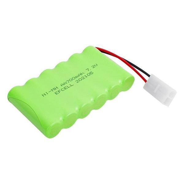Efcell 7.2 Volt 700mAh Ni-Mh 2 Pin Tamiya Soketli 6'lı Oyuncak Araba Pili - Image 1