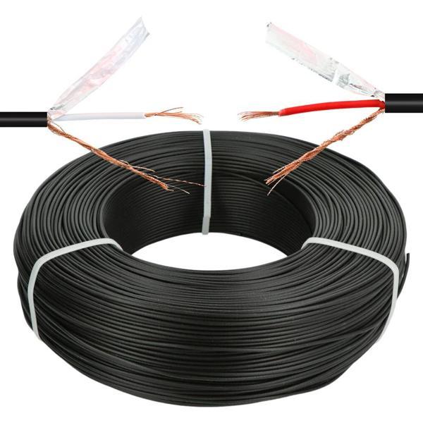 MagicVoice AV808 0.20Mm Kesit Bitişik ve Blendajlı İkili 100 Metre Kalın Walkman Mikrofon Ses Kablosu (OD:8.0Mm) - Image 1