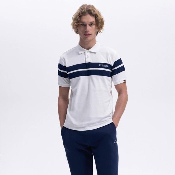 Ellesse Erkek Beyaz Polo Yaka Tişört EM396 - Image 1