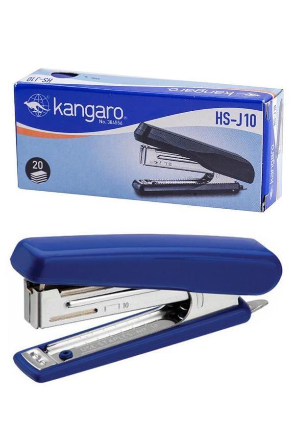 Zımba Makinesi Mavi No:10 1 Adet Kangaro HS-J10 Zımba Makinası Ofis Büro Okul Öğrenci Küçük Boy - Image 1