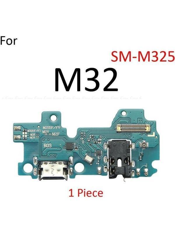 Samsung Galaxy M32 Full Orj Şarj Soketi Kulaklık Soketi - Image 1