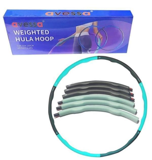 Avessa Hlp-100 Ağırlıklı Hulahop 1,2Kg Gri-Mavi - Image 1
