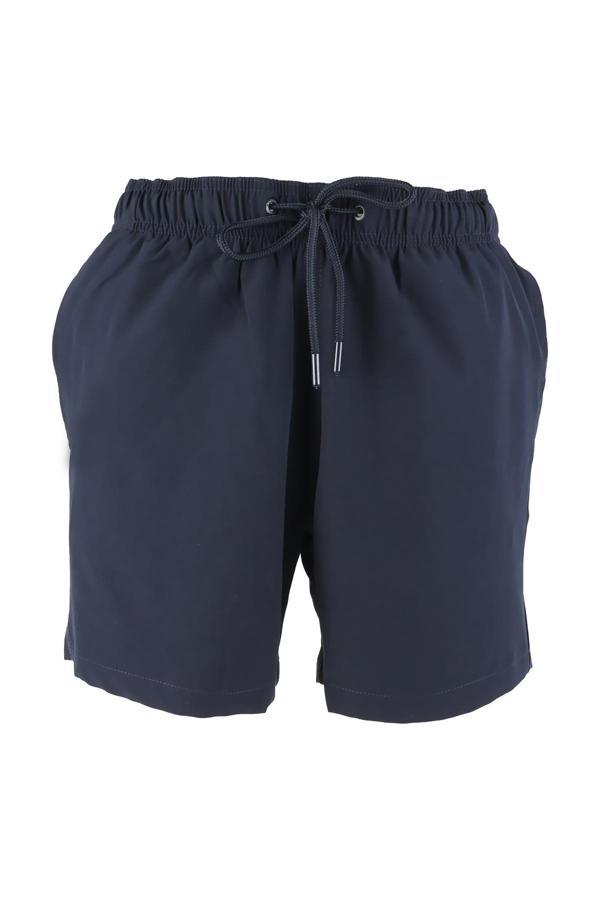 Erkek Deniz Şortu Cepli Pamuklu Polyester Su Yitici Özellik Tahriş Etmeyen Astar Lacivert BS-224 - Image 1