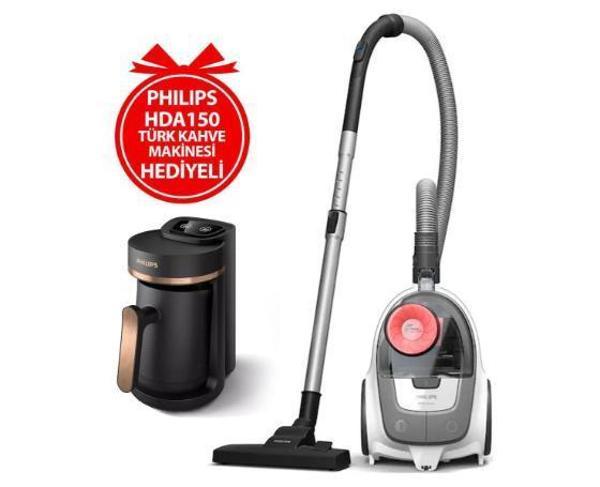 Philips XB2142/09 Toz Torbasız Süpürge + HDA150 Türk Kahvesi Makinesi - Image 1