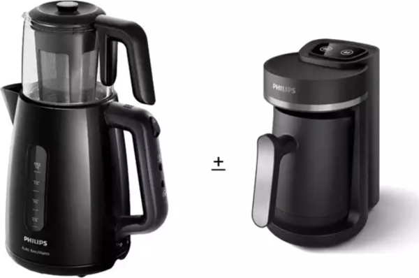 PHILIPS HD7301/00 ÇAY MAKİNESİ +PHILIPS HDA150/60 TÜRK KAHVE MAKİNESİ - Image 1
