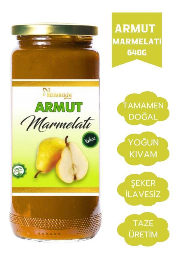 Bizim Hekim %100 Doğal Armut Marmelatı 640 Gr %80 Meyve- Katkı Maddesi Renklendirici Ve Koruyucu İçermez - Image 1