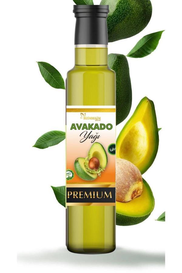 Bizim Hekim Avokado Yağı %100 Soğuk Sıkım Cam Şişe Avakado Yağı Doğal 250 Ml Avocado Oil - Image 1