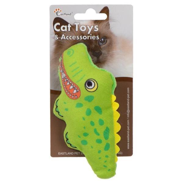 Eastland Kedi Otlu Öten Peluş Timsah 15cm - Image 1
