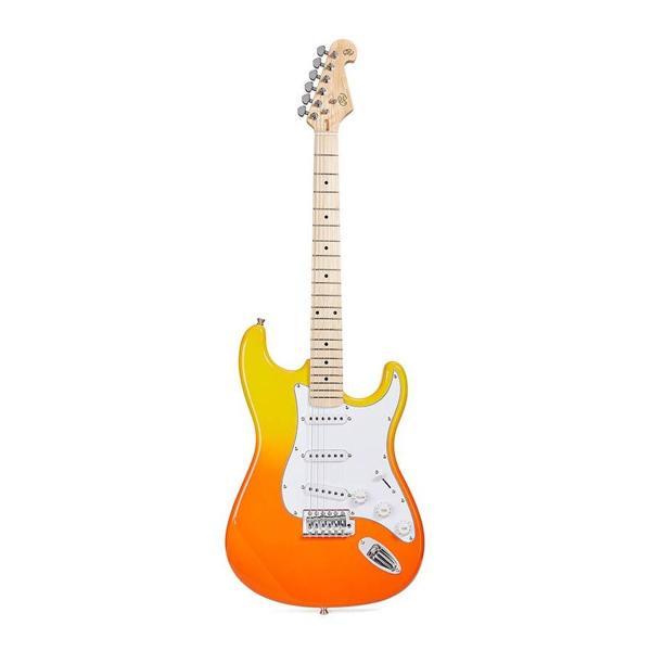 SX SEM1 Elektro Gitar (Burning Fire) - Image 1
