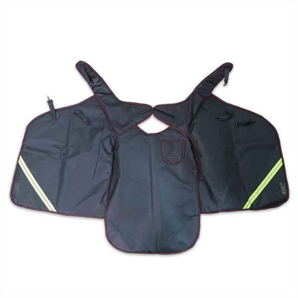 GP Kompozit Universal Reflektifli Motosiklet Diz Örtüsü Siyah - Image 1