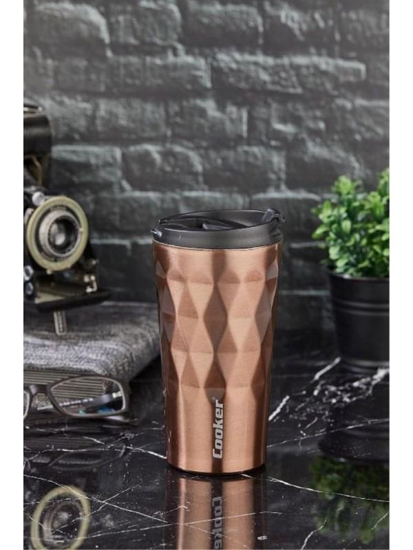 Prizma 350 ml Çelik Mug Termos Bakır CKR2048 - Image 1