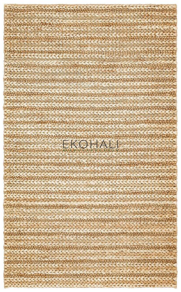 Netra Koleksiyonu Jüt ile üretilen el dokuma sisal kilim 1152 Natural XW - Image 1