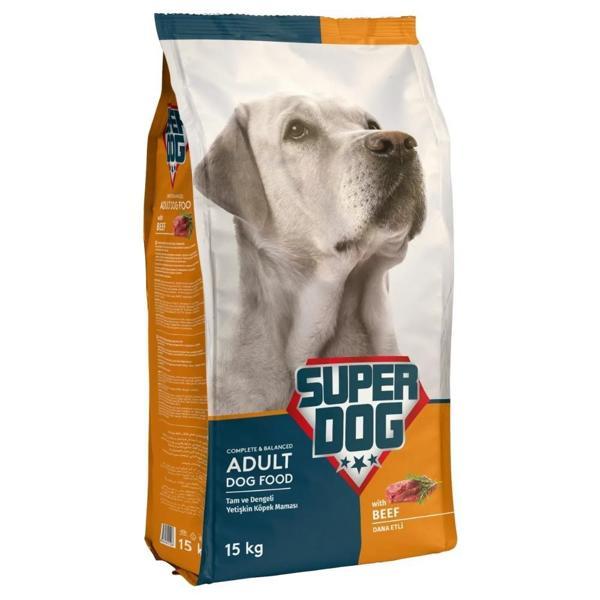 Super Dog Biftekli Yetişkin Köpek Maması 15 kg - Image 1