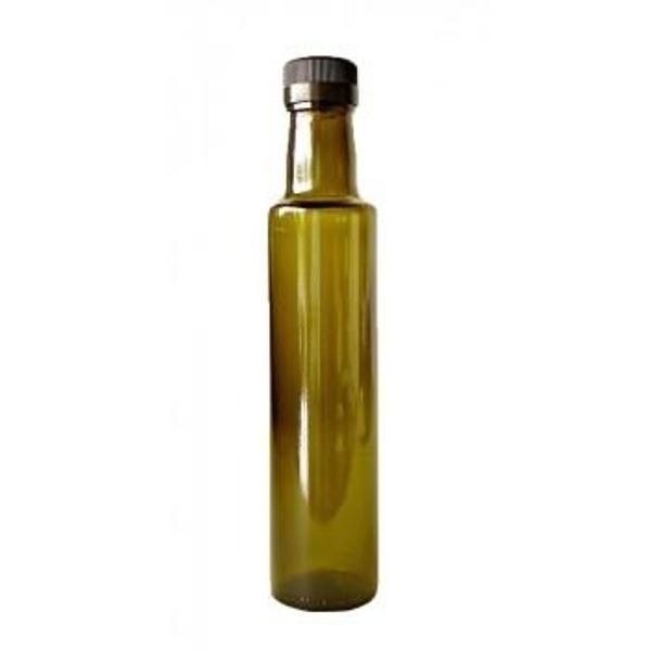 250 Ml Dorika Yeşil (Silindir Şişe) - Tıpa - Siyah Kapak - Image 1