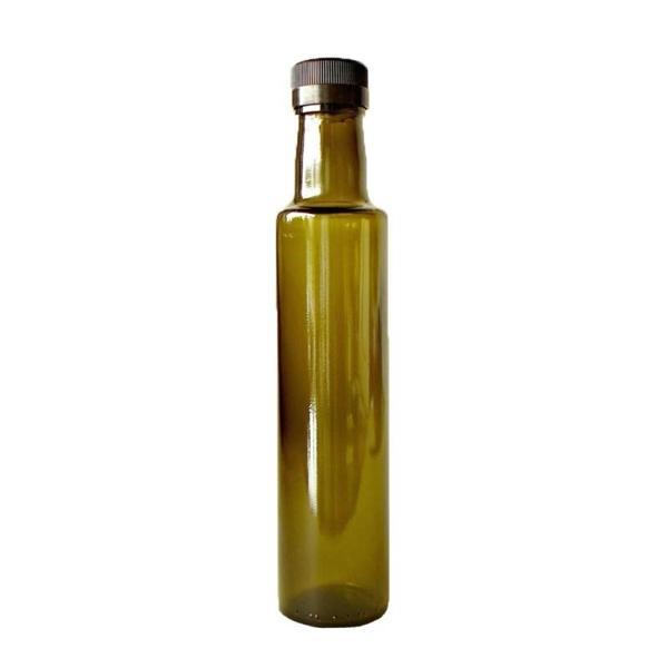 500 Ml Dorika Yeşil (silindir Şişe) - Tıpa - Siyah Kapak - Image 1