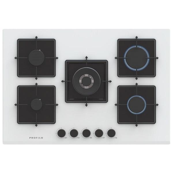 Profilo ON28Q2P10D 75 Cm Wok Gözlü Beyaz Cam Ankastre Ocak - Image 1