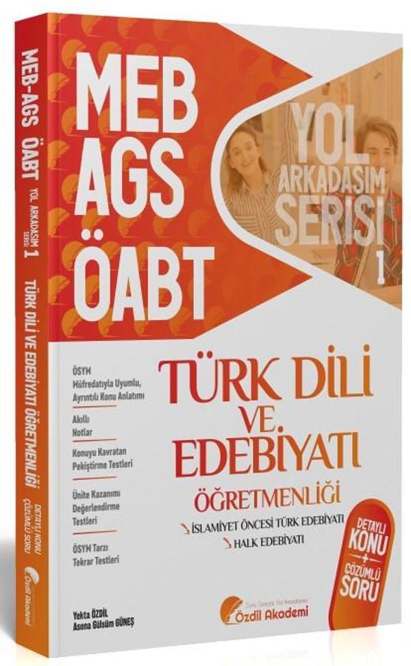 ÖABT MEB AGS Türk Dili ve Edebiyatı 1. Kitap Halk Edebiyatı Konu Anlatımlı Soru Bankası Özdil Akademi - Akademi Yayınları - Image 1