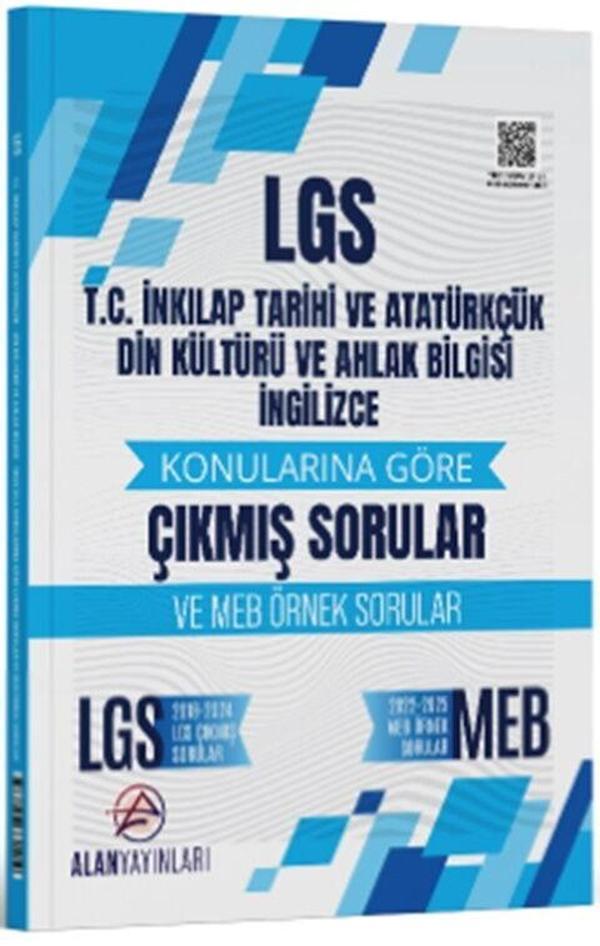 8. Sınıf LGS T.C. İnkılap Tarihi Din Kültürü ve İngilizce Konularına Göre Çıkmış Sorular Alan - Image 1