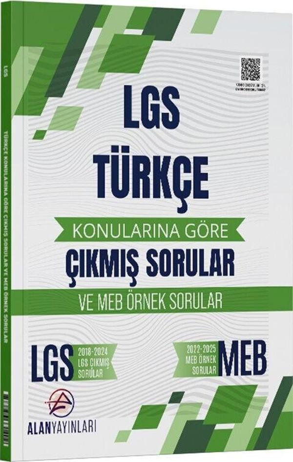 8. Sınıf LGS Türkçe Konularına Göre Çıkmış Sorular Alan Yayınları - Image 1