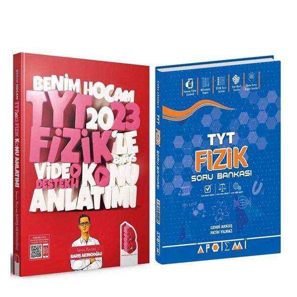 Benim Hocam 2023 TYT Fizik Video Destekli Konu ve Apotemi Soru Bankası Seti 2 Kitap - Apotemi Yayınları - Image 1