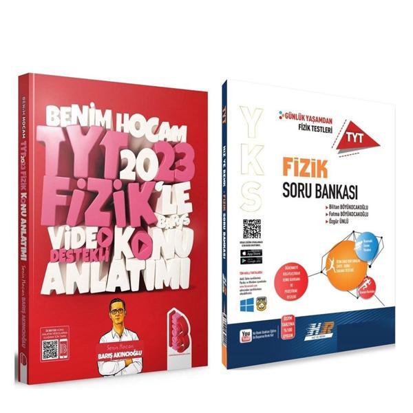 Benim Hocam 2023 TYT Fizik Video Destekli Konu ve Hız Renk Soru Bankası Seti 2 Kitap - Hız ve Renk Yayınları - Image 1