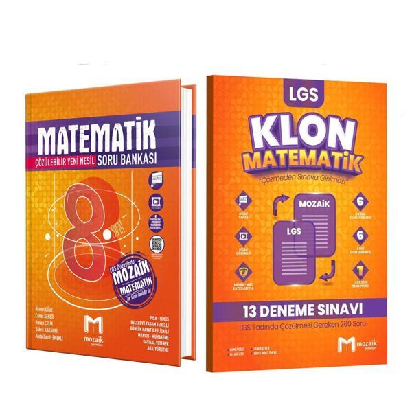 Mozaik 8.Sınıf Matematik Soru Bankası ve Deneme Seti 2 Kitap - Mozaik Yayınları - Image 1