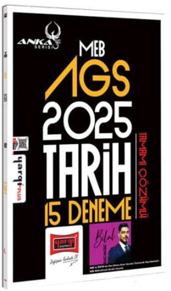 2025 MEB AGS Anka Serisi Tarih Tamamı Çözümlü 15 Deneme Yargı Yayınları - Yargı Yayınları - Image 1